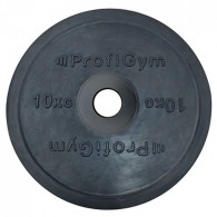 Диск 10 кг олимпийский, черный ProfiGym